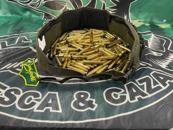 Canana de nylon verde para 25 cartuchos calibre 12 Benisport