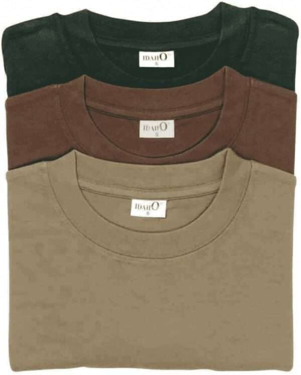 PACK 3 CAMISETAS LISAS  ALGODON 1515