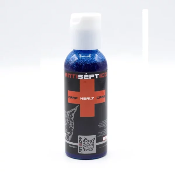Gel antiséptico Trybion, desinfección y regeneración, heridas por anzuelos, pesca, cicatrización.