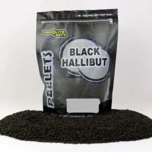 pellets black hallibut 900gr pro elite baits