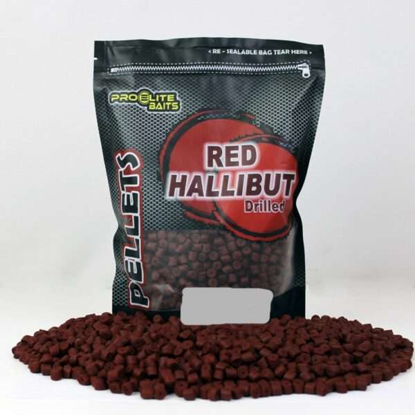 pellets red hallibut perforado 900gr proelite baits