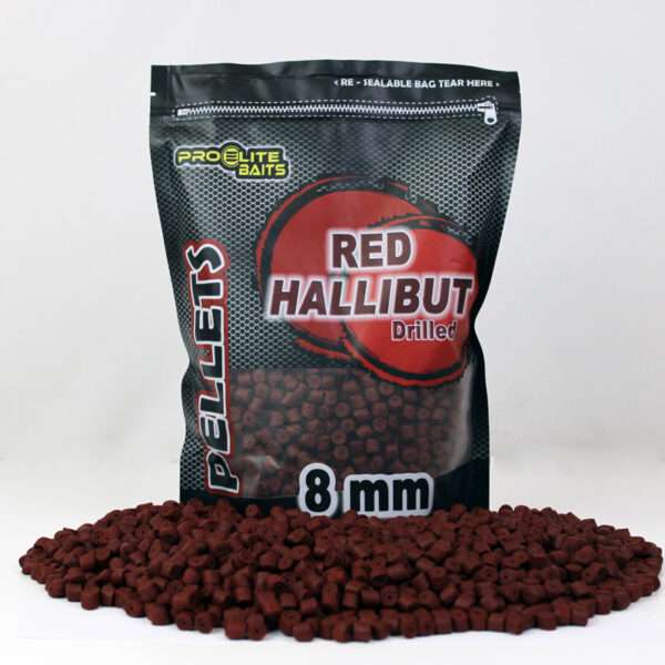 pellets red hallibut perforado 900gr proelite baits