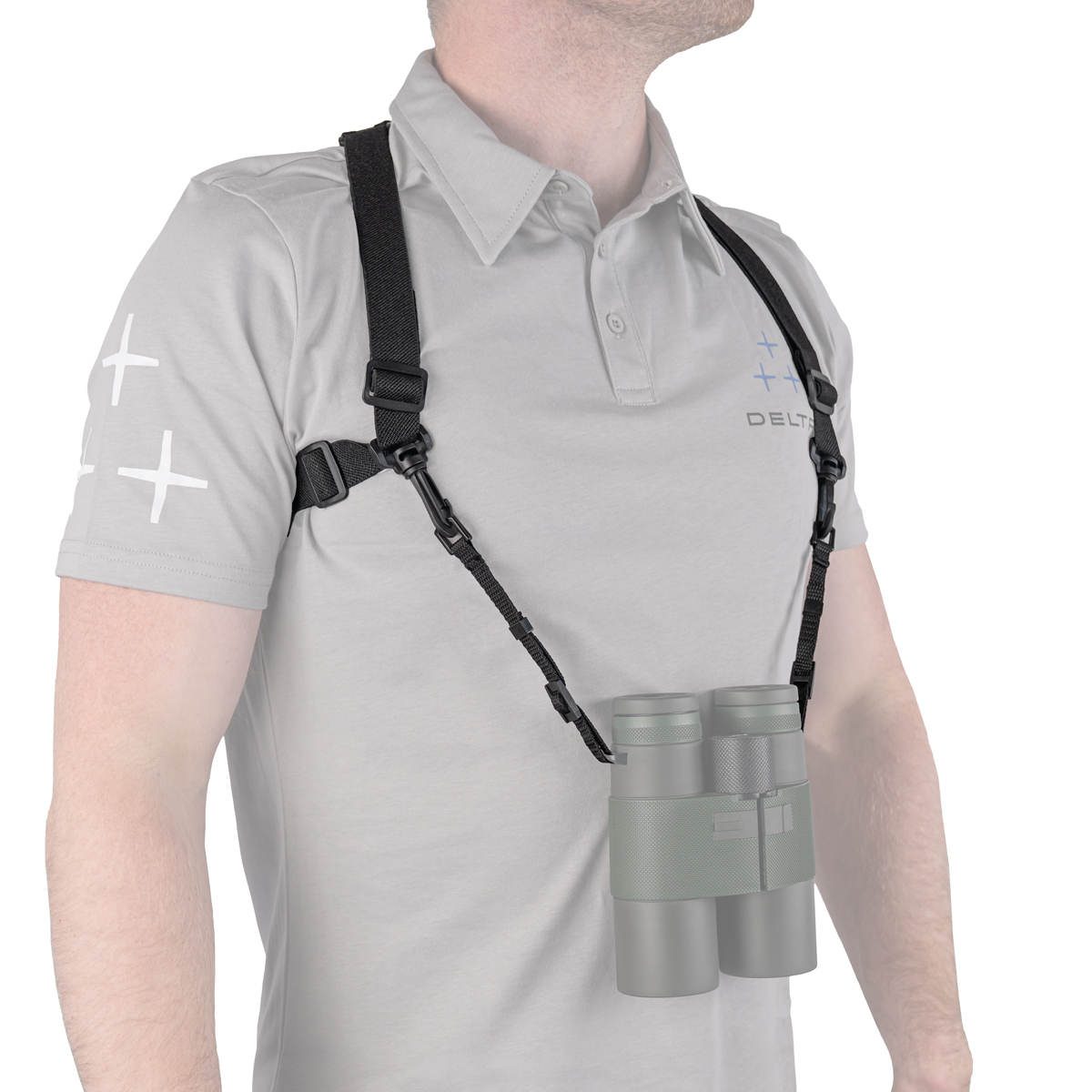arnés para prismáticos delta