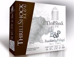 Cartucho Bala B&P Slug Cal.12, potencia y precisión para la caza de jabalíes.