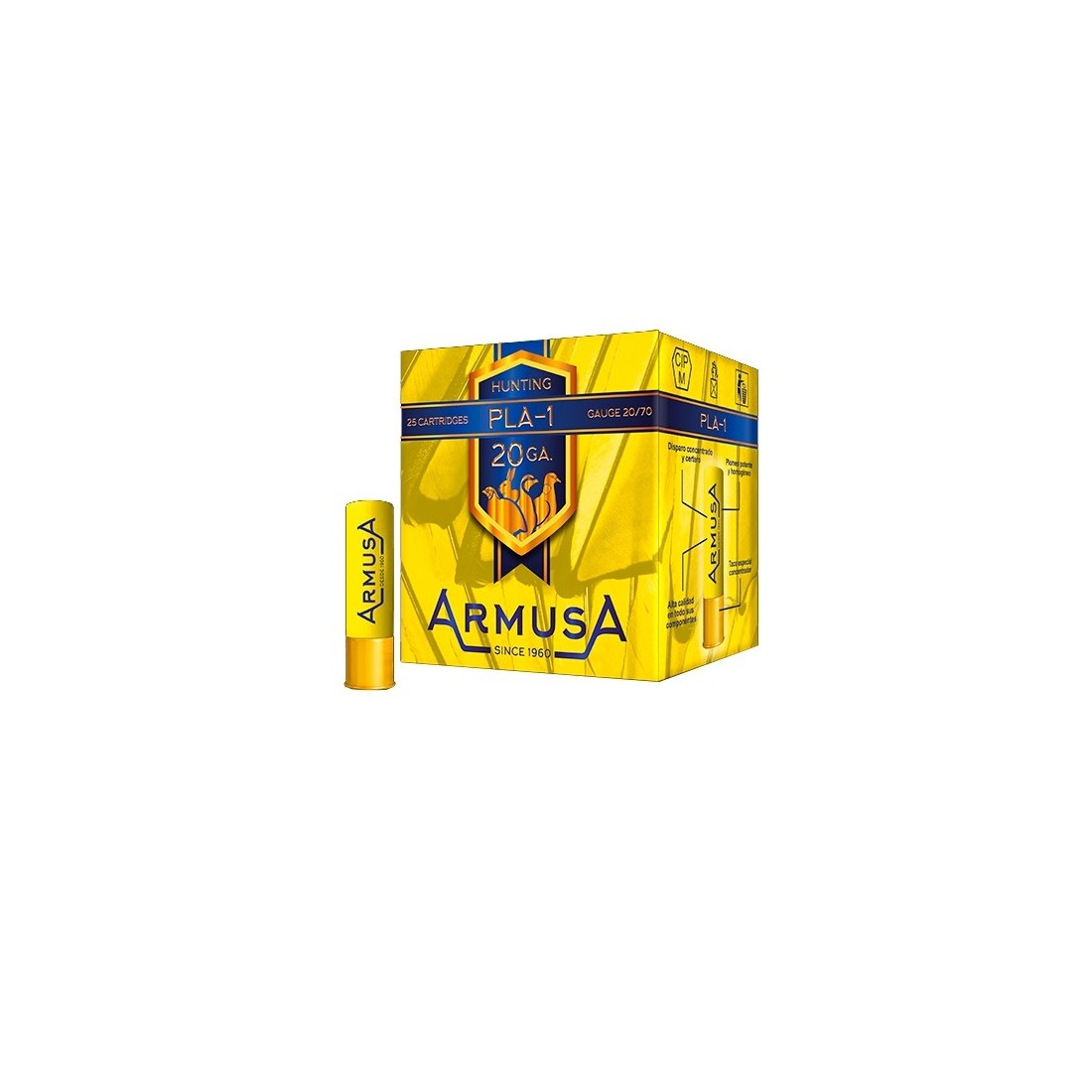cartucho Armusa calibre 20 26 gramos
