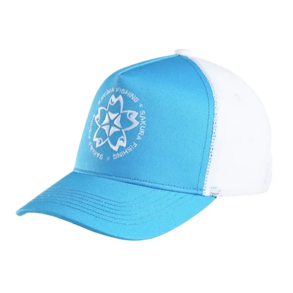 gorra sakura fishing azul blanco