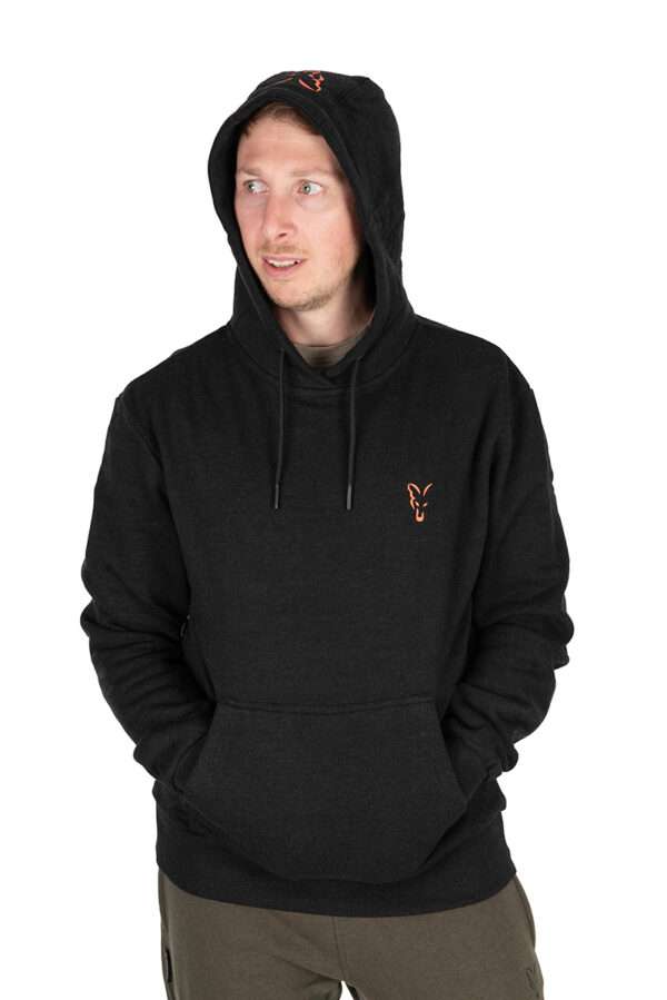 FOX COLLECTION HOODY BLACK/ORANGE - Imagen 4