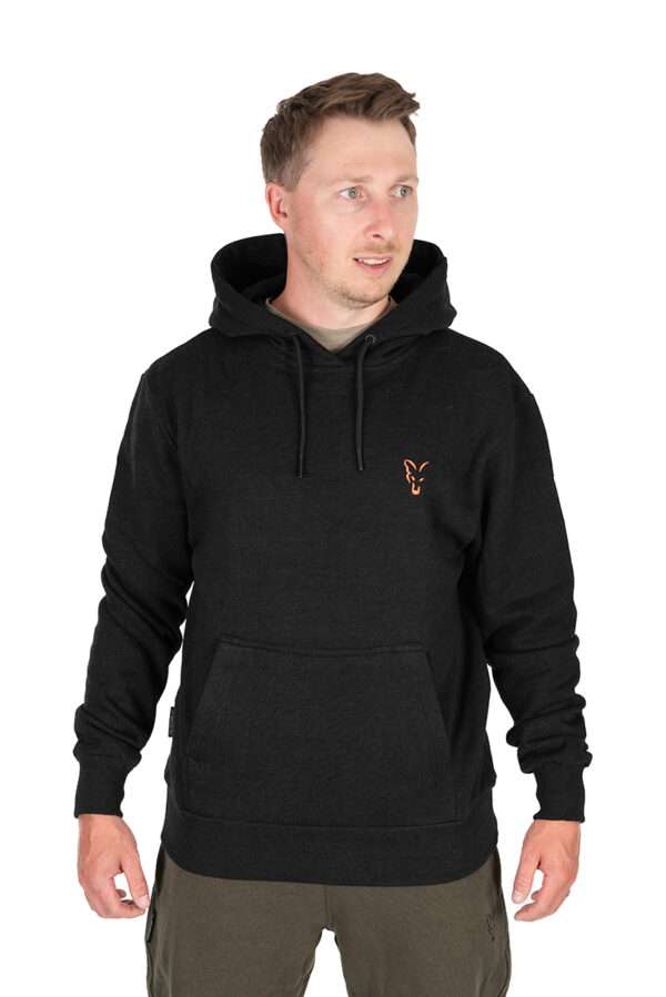 FOX COLLECTION HOODY BLACK/ORANGE