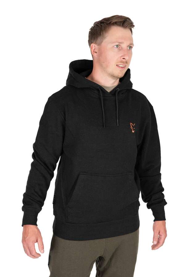 FOX COLLECTION HOODY BLACK/ORANGE - Imagen 2