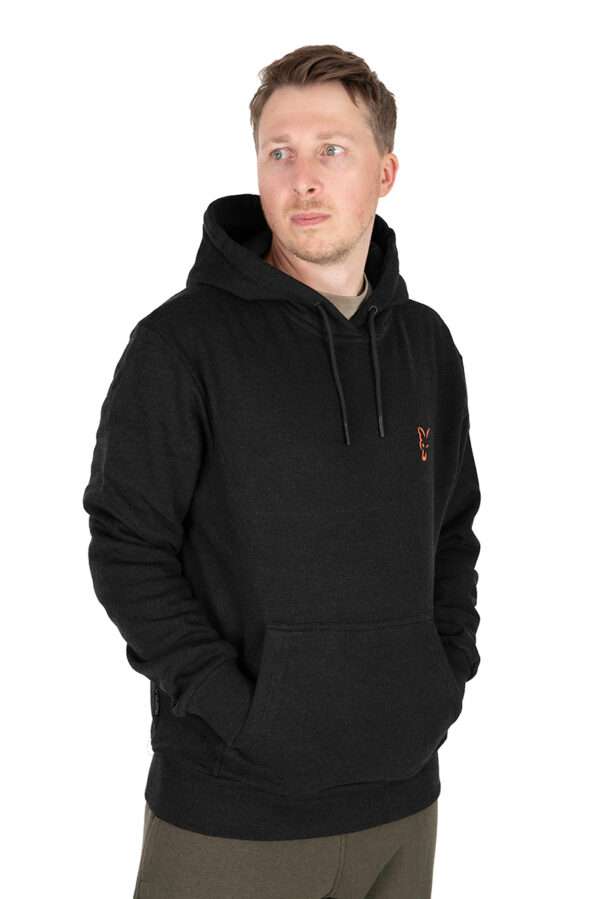 FOX COLLECTION HOODY BLACK/ORANGE - Imagen 3