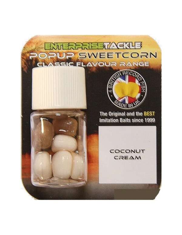 ¡Atrapa más carpas con el irresistible maíz dulce crema de coco de Enterprise Tackle!