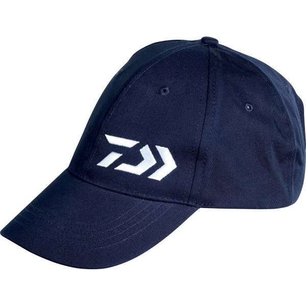 gorra azul marino logo blanco daiwa