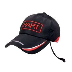 gorra hart pro fishing team rojo negro