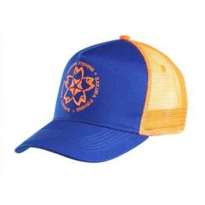 gorra sakura fishing azul naranja