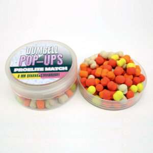 dumbell pop ups banana y fresa 8mm proelite