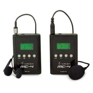 Micrófono inalámbrico para reclamo MC-4 con auriculares