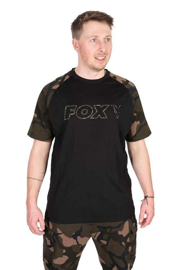 camiseta Outline Print Black Fox