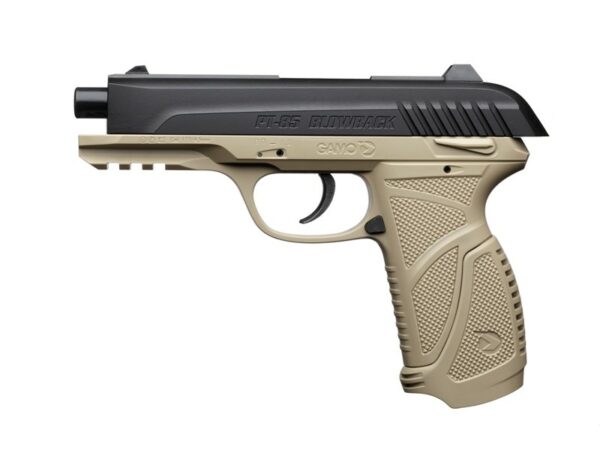 Pistola PT-85 Blowback Desert Gamo para balines de plomo en calibre 4.5.