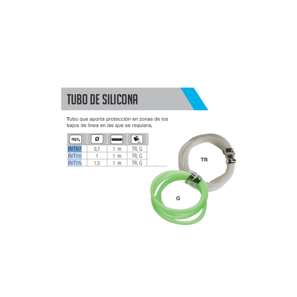 Tubo Silicona 1mm Transparente Vercelli