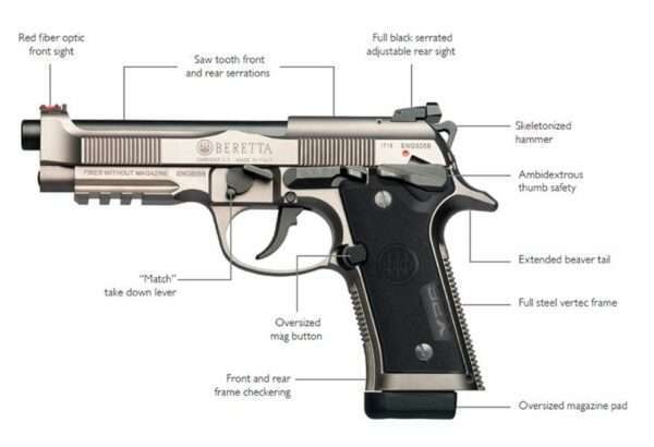 Pistola Beretta 92X Performance 9mm