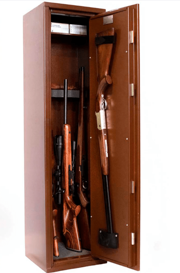 Armero homologado Sefer SF-106 para 7 armas largas sin visor con estante