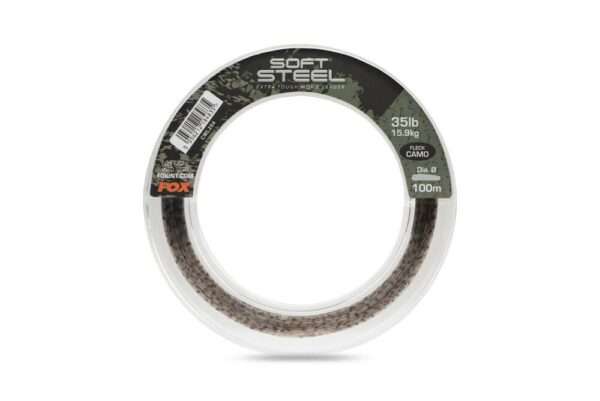 puente de línea Fox soft steel mono leader 100 metros