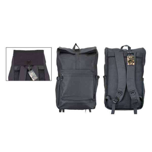 mochila plegable barbaric negra