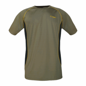 camiseta técnica niño Benisport caqui amarillo
