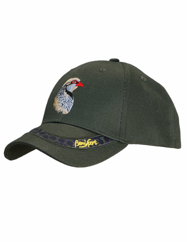 gorra 6 paneles bordado perdiz benisport 147pe