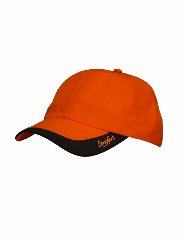 gorra 5 paneles naranja flúor infantil