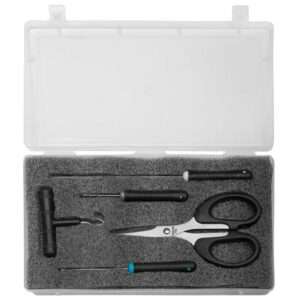 juego aguja tijera bait tool set zebco