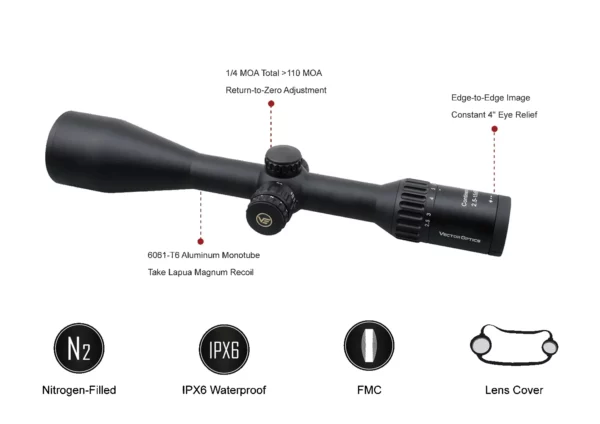 visor Continental X6 2.5-15x56 G4 Hunting Vector