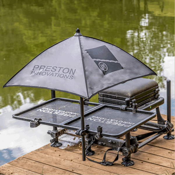paraguas preston grey bait brolly pesca