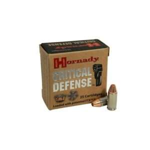 bala 9mm luger 115gr ftx critical defense hornady
