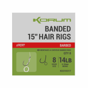 anzuelos korum banded hair rigs