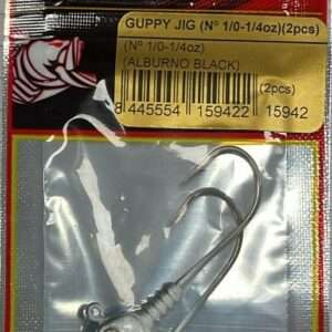 cabeza plomada guppy jig alburno black