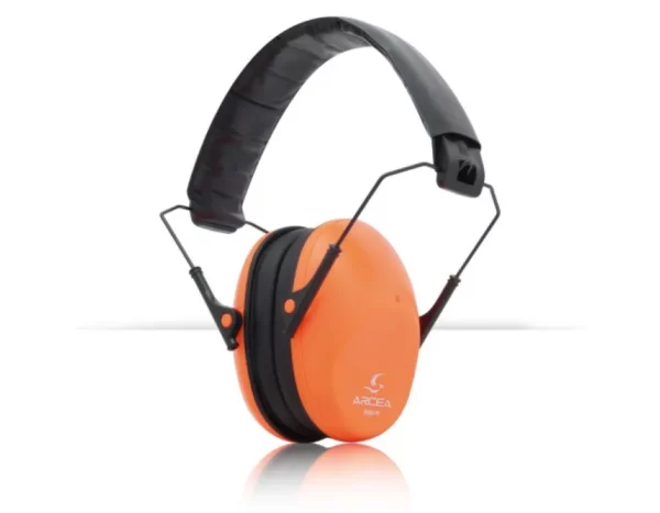 casco protección auditiva arcea naranja