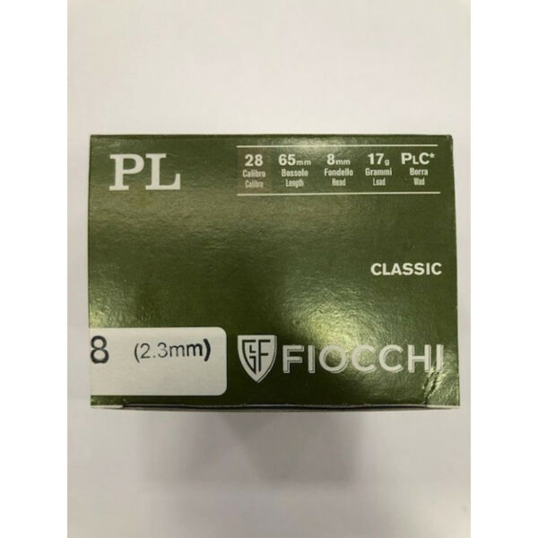 Cartucho Fiocchi PL 17g calibre 28