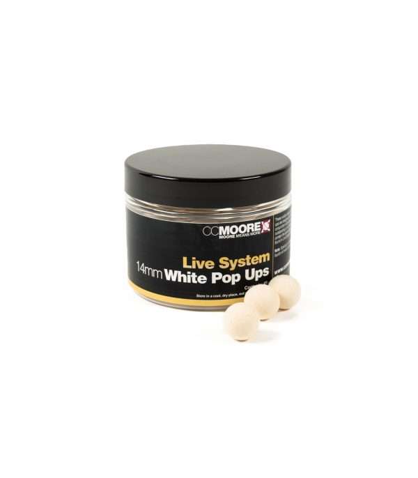 boilie pop ups 14mm white cc moore