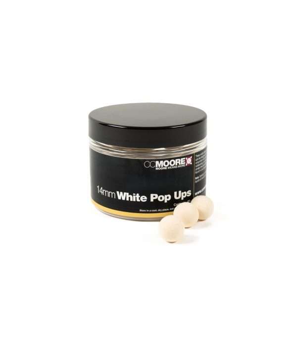 boilie pop ups 14mm white cc moore