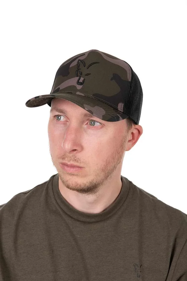 gorra fox trucker camo black