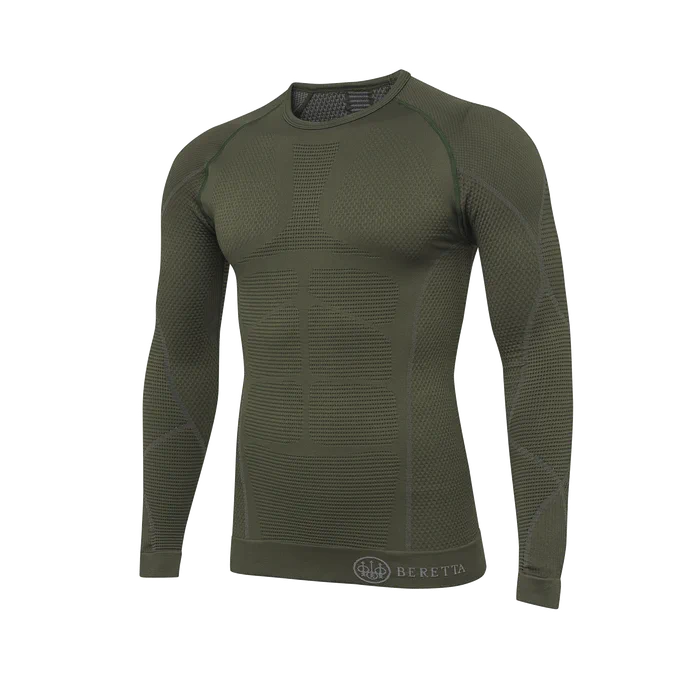 camiseta térmica beretta ht body mapping 3d green