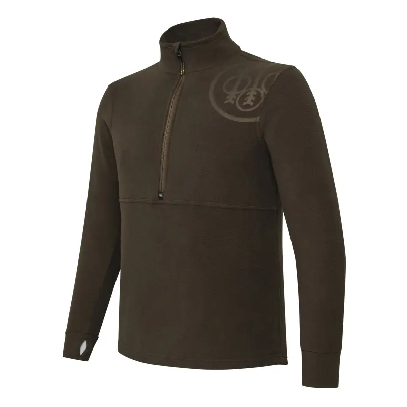 polar beretta hp logo half zip green moss