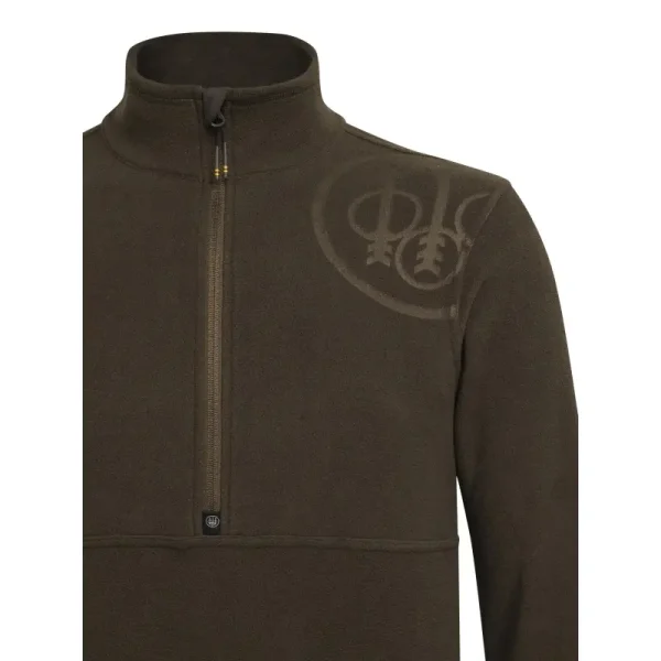 polar beretta hp logo half zip green moss