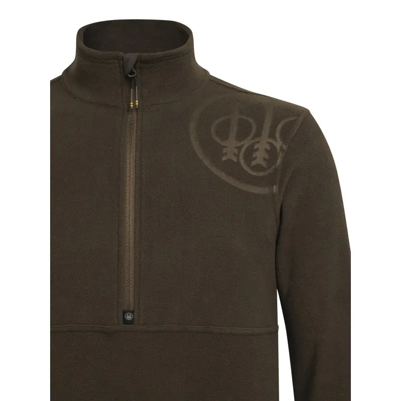 polar beretta hp logo half zip green moss