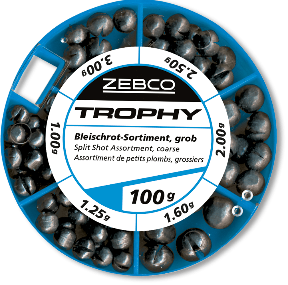 surtido de plomos variados zebco trophy