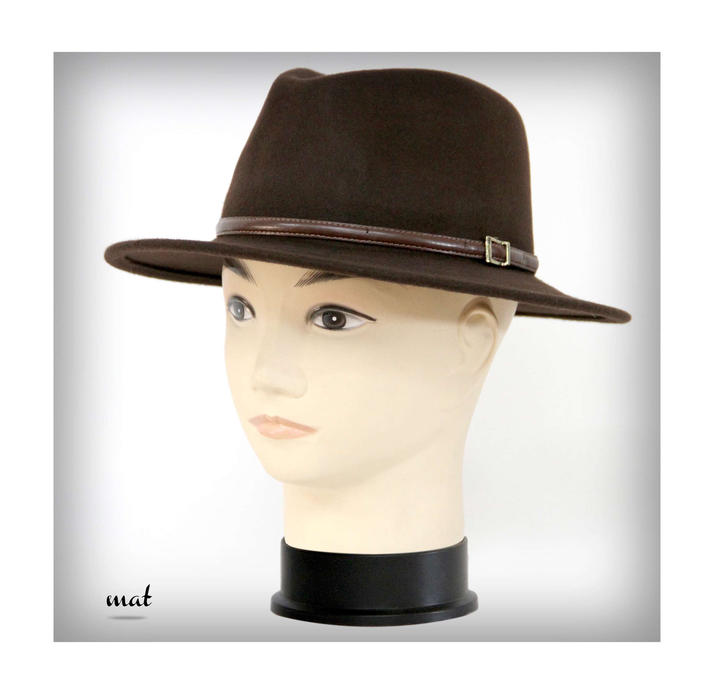 sombrero marrón serie 435 ala ancha