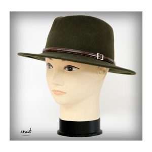 sombrero verde serie 435 invierno ala ancha