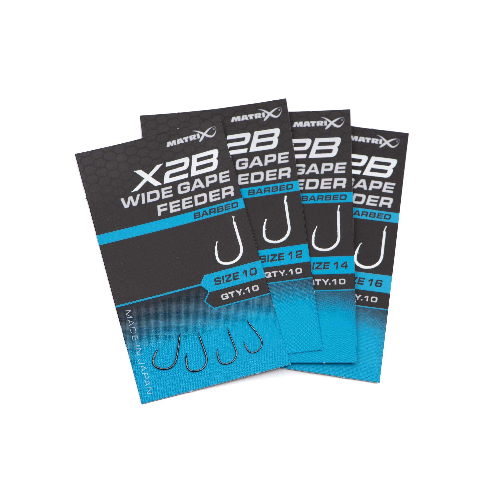 anzuelo x2b wide gape feeder barbed matrix