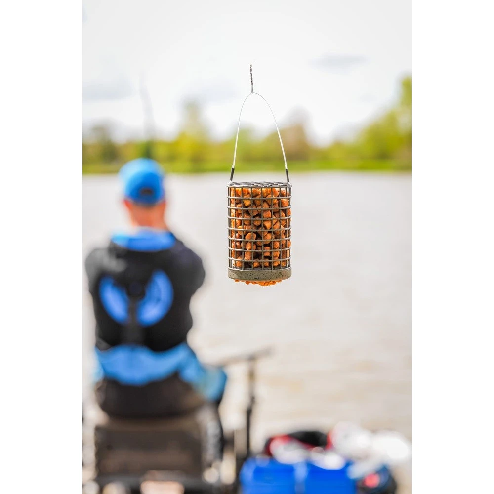 cebador canastilla wire bait up feeder